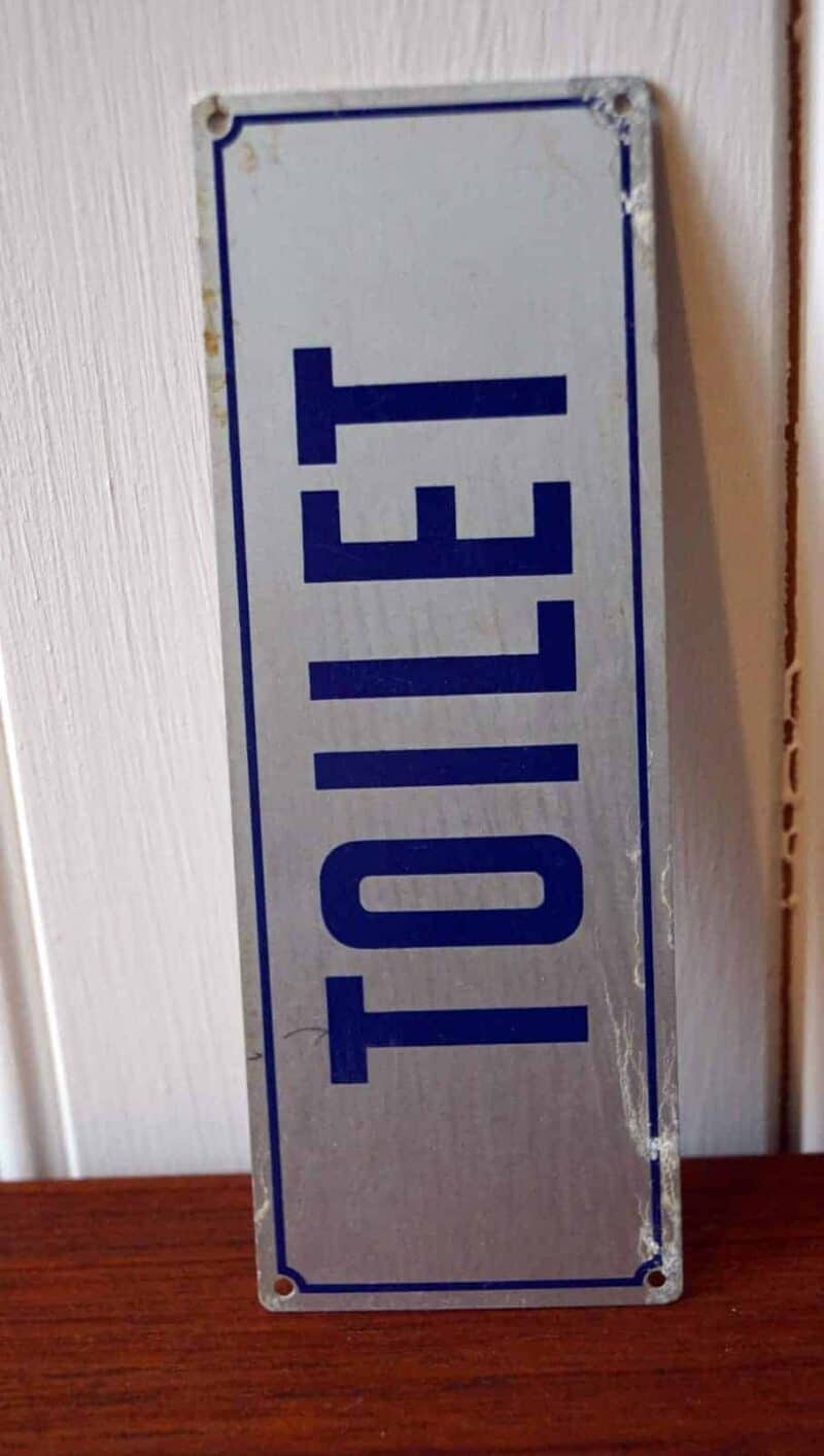 Toilet -skilt