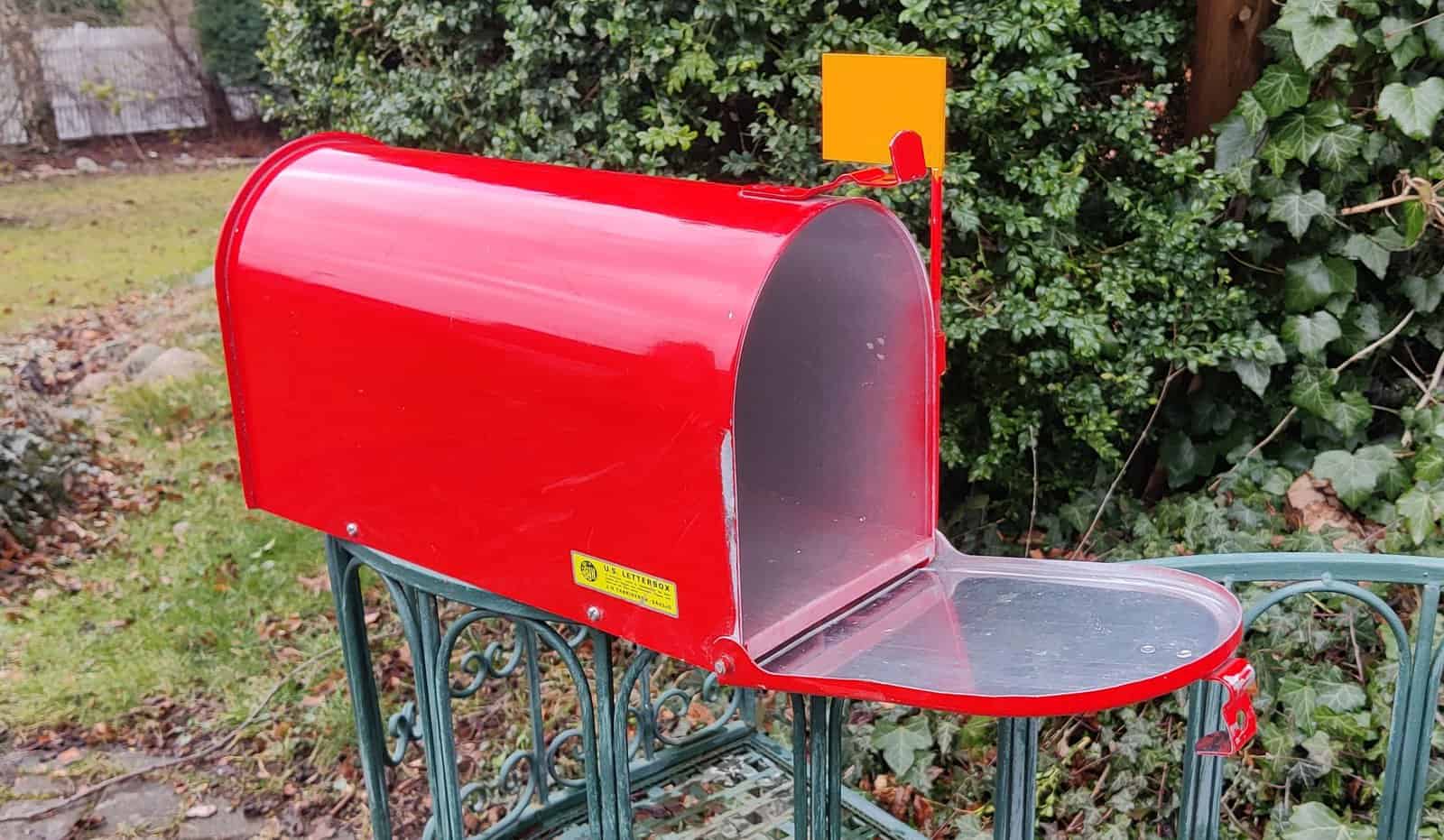U.S. Letterbox. Amerikansk postkasse. Made in Sweden. J. Fabrikerna Sävsjö Finurlium