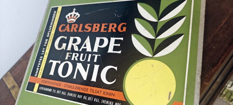 Carlsberg Grape Fruit Tonic. Kasseskilt