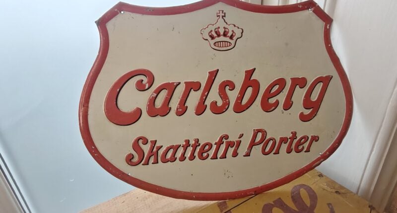 Carlsberg Skattefri Porter - Blikskilt