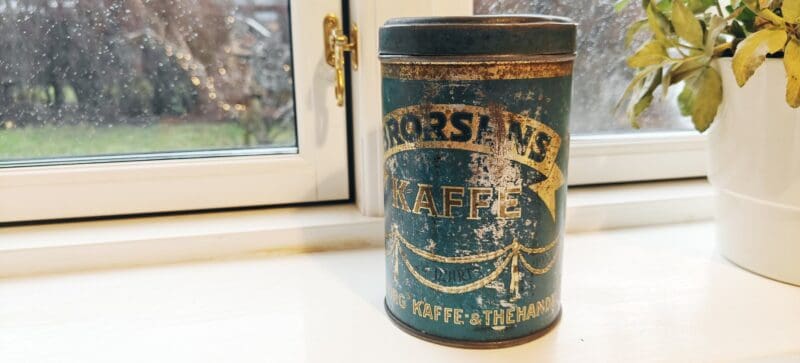 Brorsens Kaffe Aalborg Kaffe & Thehandel. Kaffedåse. 1885 - 1935