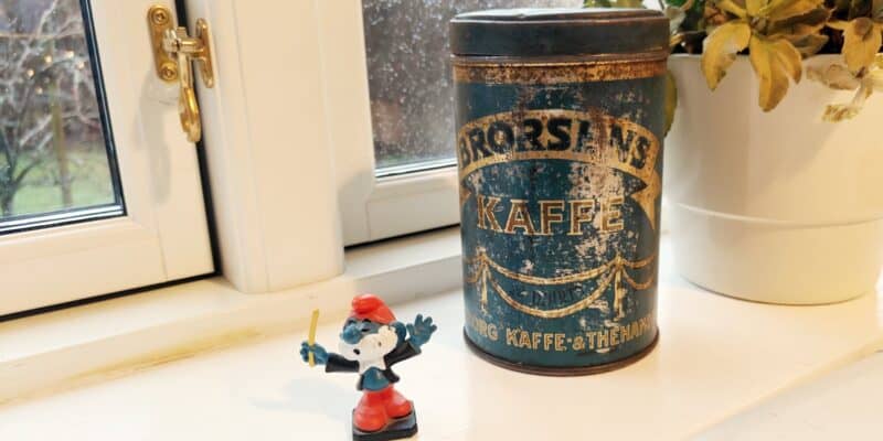 Brorsens Kaffe Aalborg Kaffe & Thehandel. Kaffedåse. 1885 - 1935