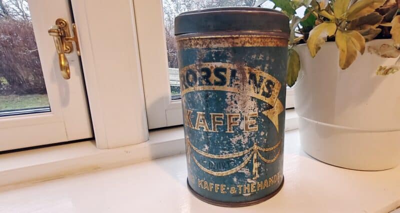 Brorsens Kaffe Aalborg Kaffe & Thehandel. Kaffedåse. 1885 - 1935