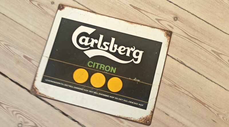 Carlsberg Citron - Blikskilt