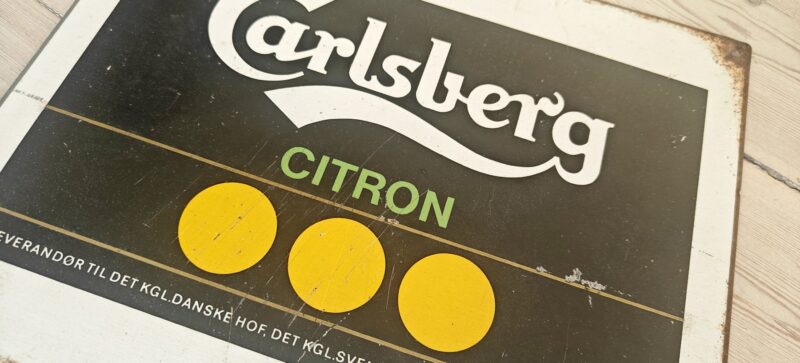 Carlsberg Citron - Blikskilt