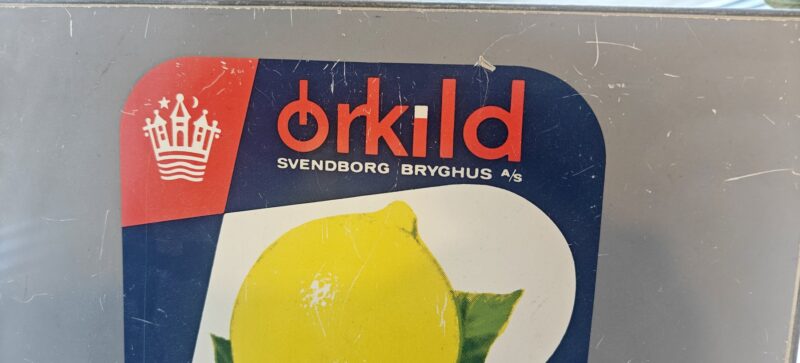 Svenborg Bryghus. Órkild - Kasseskilt. Citron